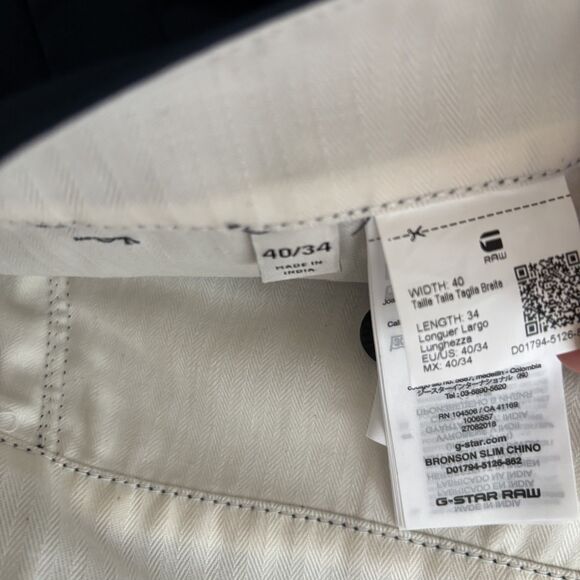 G-Star Raw Bronson Slim Chino Pants Blue - Picture 2 of 7